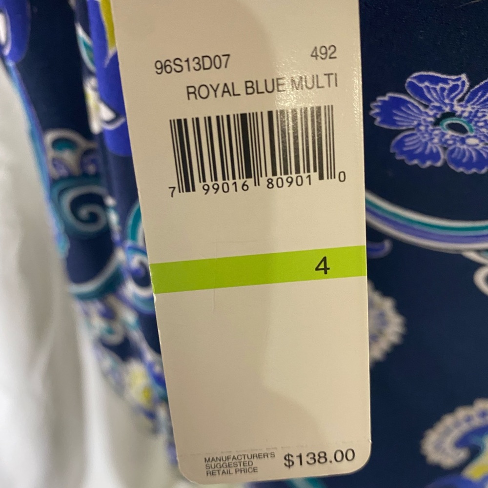 Laundry by Shelli Segal Y2K paisley/floral print knee length dress / 4 / EUC - Picture 14 of 16